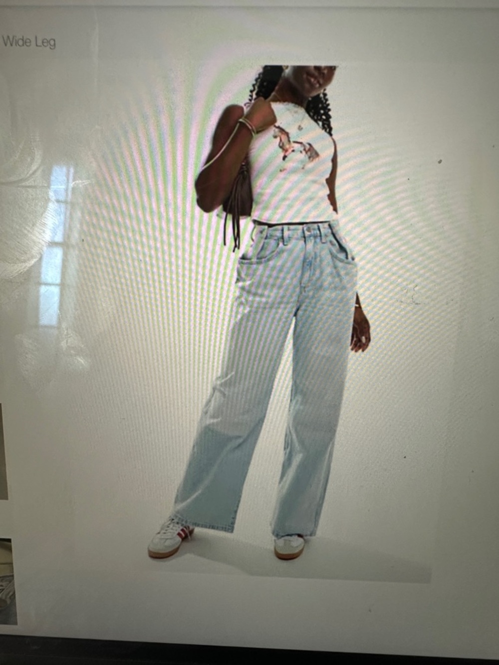 Cotton on adjustable wide leg jean